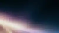 Warm peach diagonal flare burning at the lower left of a fractal slat lattice on deep navy, minimal Fractal Bloom wallpaper