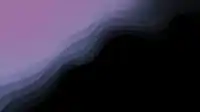 Stacked mauve and slate strata filling the upper left half over deep black, papercut depth from the Wave Strata set