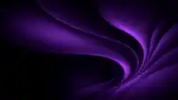 Swirling purple vortex unfurls toward a hot magenta glow at upper right, silken curl drifting into darkness, Velvet Triad wallpaper