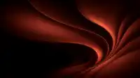 Amber vortex unfurls toward a fiery glow in the upper right, copper ribbons spilling into shadow, Velvet Triad wallpaper